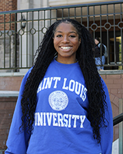 Headshot of student leader Aysha Holman