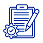 A graphic of a clipboard and pen.