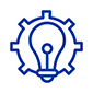 A graphic of a lightbulb
