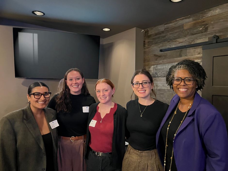 group photo of alumni at the YAS Welcome to the Bar event held at Napoli