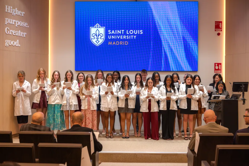 SLU-Madrid Marks 11th Annual White Coat Ceremony