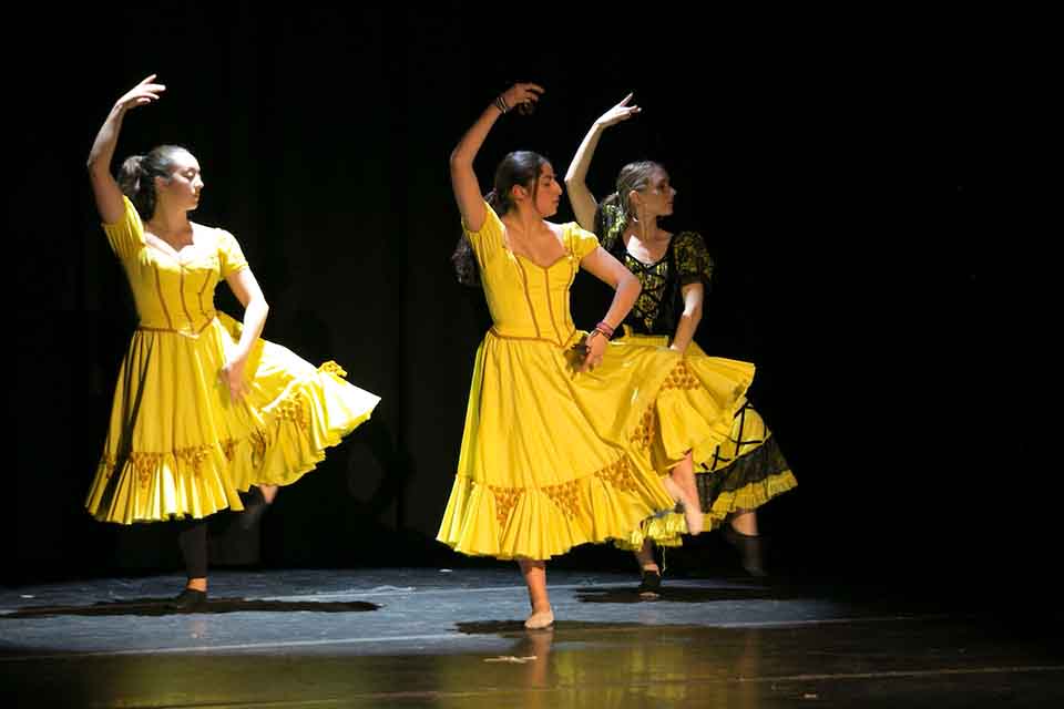 Dancers on stage